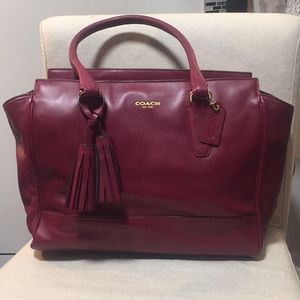 Gorgeous Maroon Coach Purse